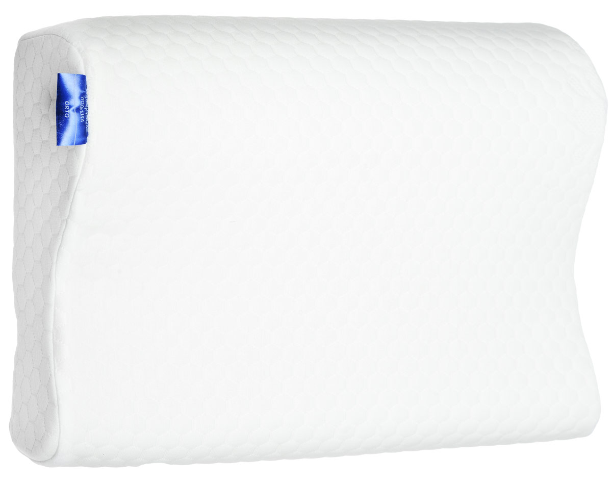 Подушка ортопедическая IQ Sleep Orto, с эффектом памяти, 51 х 32 х 11 смGESS-014 Подушка ортопедическая IQ Sleep Orto, с эффектом памяти, 51 х 32 х 11 смGESS-014Анатомическая комфортная подушка IQ Sleep Orto изготовлена из пены с эффектом памяти OPTIMEMORY для: - обеспечения естественного положенияи полноценного отдыха шеи и головы,- профилактики спазма затылочных мышц и шеи,- улучшения кровообращения головного мозга и стимулирования работы мозга,- снятия зрительной нагрузки и профилактики близорукости,- профилактики инсульта в вертебро-базилярной системе,- профилактики общего стресса организма.Имеет форму изгиба шеи и подшейные валики разной высоты. Соответствует европейскому стандарту безопасности CertiPur. Подходит для:- детей 3–10 лет,- для людей, предпочитающих спать на спине,- для людей, предпочитающих спать на боку, с размером плеча S.Преимущества:- Принимает форму тела,- Экологически чистая,- Предотвращает появление клещей,- Способствует крепкому сну,- Не вызывает аллергию,- Помогает улучшить состояние организма.Как определить размер плеча по системе IQ Sleep.Попросите кого-либо сделать замер Вашего плеча. Если вам мешает одежда (воротник, стойка водолазки), постарайтесь отодвинуть ее так, чтобы она не оказывала влияние на замер. Встаньте лицом к человеку, который делает замер вашего плеча. Измерьте размер плеча от основания шеи до костного выступа на плече. Определите размер вашего плеча.Размер подушки по размеру плеча: - дети 3-6 лет - 7-8,2 см,- дети 6-10 лет - 8,2-10 см,- S - 10-12,5 см,- M - 12,5-14,5 см,- L - 14,5-16,5 см,- XL - 16,5-18,5 см,- XXL - 18,5 см и более.Наполнитель: гипоаллергенный материал с эффектом памяти OPTIMEMORY.Чехол: трикотаж 100 % полиэстер.