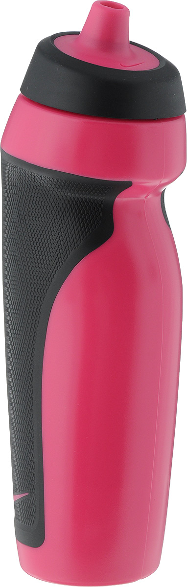 Бутылка для воды Nike Sport Water Bottle, цвет: розовый, черный, 600 мл9.341.009.649. Бутылка для воды Nike Sport Water Bottle, цвет: розовый, черный, 600 мл9.341.009.649.Стильная бутылка для воды Nike Sport Water Bottle, изготовленная из термопластика и силикона, оснащена крышкой, которая плотно и герметично закрывается. Бутылка имеет герметичный клапан, который не позволяет воде расплескиваться. Широкое отверстие позволяет удобно наливать коктейли и добавлять лед. Подходит для велосипедных держателей. Ассиметричный дизайн для одной руки обеспечивает удобство при использовании во время тренировок и в спортивном зале. Диаметр (по верхнему краю): 4 см. Высота: 23 см.