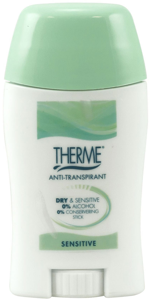 Therme Антиперспирант-стик, 50 гFS-00897 Therme Антиперспирант-стик, 50 гFS-00897Обеспечивает надежную защиту от неприятного запаха, оставляя кожу сухой и свежей. Подходит для чувствительной кожи. Не содержит спирта, красителей, парабенов и консервантов.