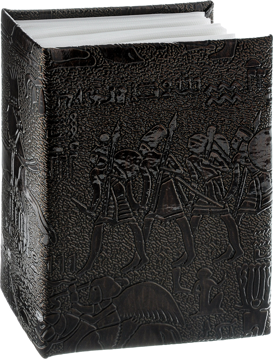 Фотоальбом Pioneer Egypt Leather, 100 фотографий, цвет: темно-коричневый, 10 x 15 см46802 PU-46100 Фотоальбом Pioneer Egypt Leather, 100 фотографий, цвет: темно-коричневый, 10 x 15 см46802 PU-46100Фотоальбом Pioneer Egypt Leather поможет красиво оформить ваши самые интересные фотографии. Обложка, выполненная из делюкс материала (искусственной кожи), оформлена принтом с первобытными людьми. Внутри содержится блок из 50 белых листов с фиксаторами- окошками из полипропилена. Альбом рассчитан на 100 фотографий формата 10 х 15 см (по 1 фотографии на странице). Переплет - высокочастотная сварка. Нам всегда так приятно вспоминать о самых счастливых моментах жизни, запечатленных на фотографиях. Поэтому фотоальбом является универсальным подарком к любому празднику. Количество листов: 50.