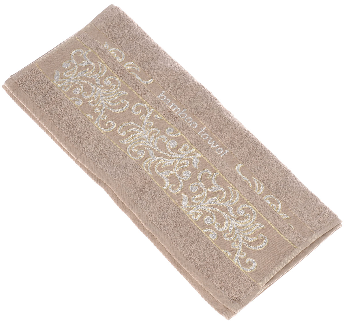 Полотенце Brielle Bamboo. Jacquard, цвет: мокко, 50 см х 90 см1212 Полотенце Brielle Bamboo. Jacquard, цвет: мокко, 50 см х 90 см1212Полотенце Brielle Bamboo. Jacquard выполнено из бамбука с содержанием хлопка. Изделие очень мягкое, оно отлично впитывает влагу, быстро сохнет, сохраняет яркость цвета и не теряет формы даже после многократных стирок. Модель оформлена узорным рисунком и надписью. Полотенце Brielle Bamboo. Jacquard очень практично и неприхотливо в уходе. Такое полотенце послужит приятным подарком.
