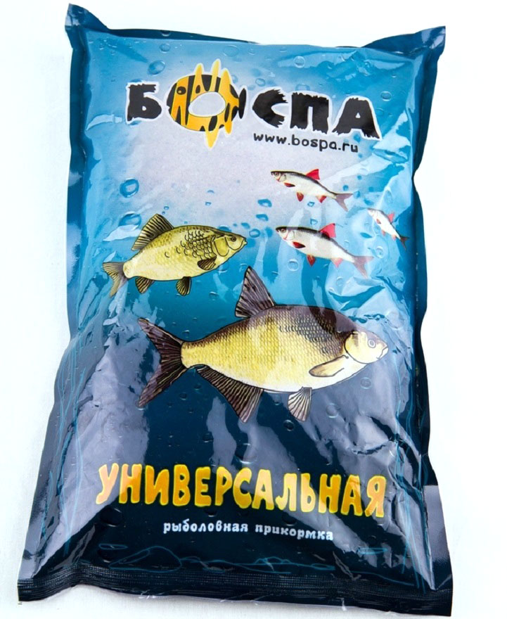 Прикормка Боспа Стандарт. Универсальная, пакет, 800 грСтанд/Пак/800/УНИ Прикормка Боспа Стандарт. Универсальная, пакет, 800 грСтанд/Пак/800/УНИСодержит большое количество компонентов. Злаковые культуры присутствуют в перемолотом виде и в экструдированном. Особенностью прикормки является слегка уловимый аромат карамели и натуральный цвет компонентов. На универсальный состав рыба подплывает к месту заброса за незначительный временной промежуток. Прикормка образует приличное по площади кормовое поле, эффективна в применении в водоемах различного типа при ловле любой речной, озерной рыбы.