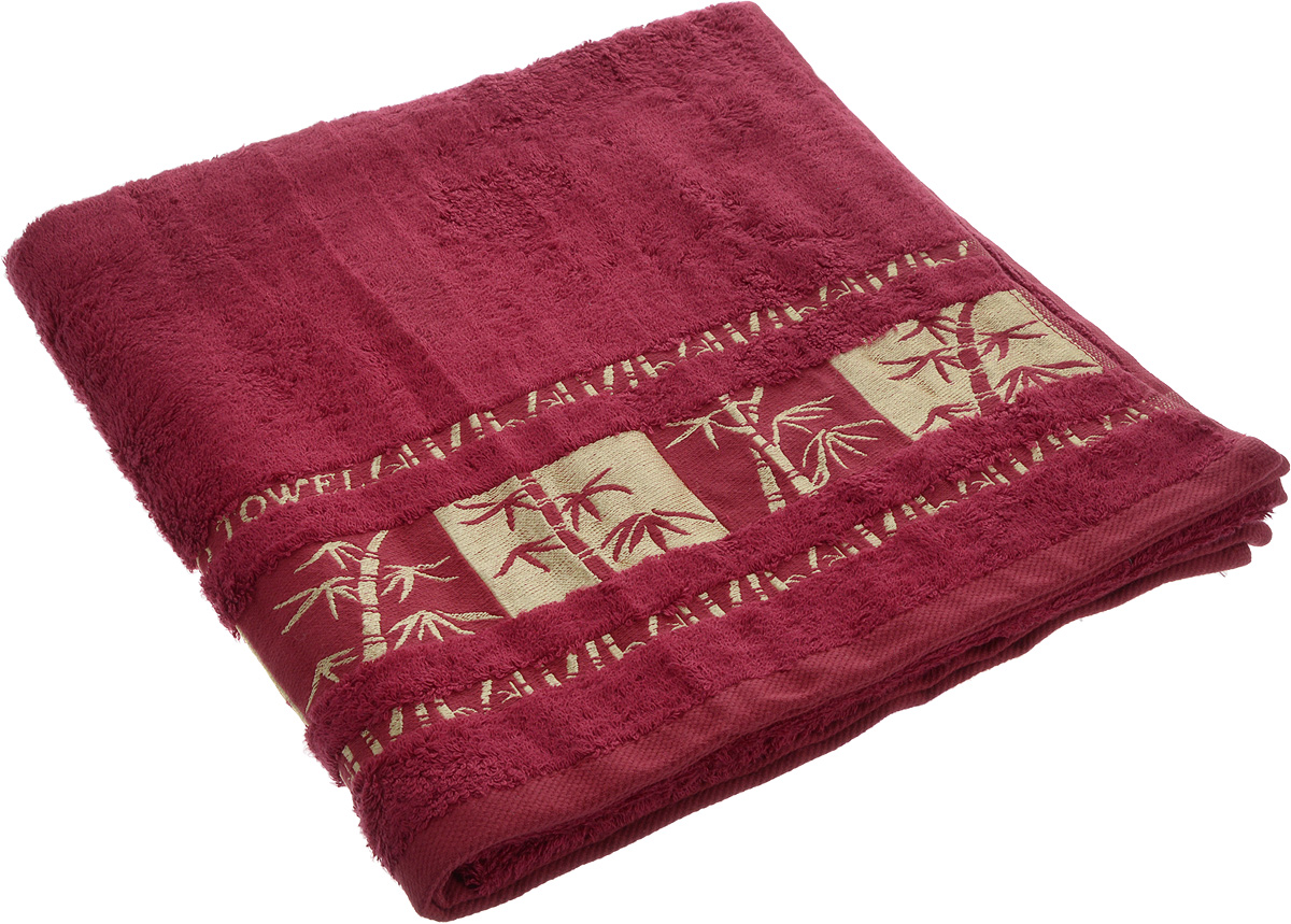 Полотенце Brielle Bamboo Gold, цвет: бургунди, 70 х 140 см1213 Полотенце Brielle Bamboo Gold, цвет: бургунди, 70 х 140 см1213Полотенце Brielle Bamboo Gold выполнено из бамбука с содержанием хлопка. Изделие очень мягкое, оно отлично впитывает влагу, быстро сохнет, сохраняет яркость цвета и не теряет формы даже после многократных стирок. Одна из боковых сторон оформлена оригинальным рисунком и надписью. Полотенце Brielle Bamboo Gold очень практично и неприхотливо в уходе. Такое полотенце послужит приятным подарком.