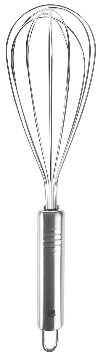 Венчик Metaltex Imperial, длина 29 см23.32.13 Венчик Metaltex Imperial, длина 29 см23.32.13Венчик Imperial предназначен для быстрого взбивания густых смесей. Прекрасно подходит для ежедневного использования. Изготовлен из коррозийно-стойкой стали. Венчик имеет специальное ушко, за которое его легко подвешивать в удобном месте. Длина (с ручкой): 29 см.