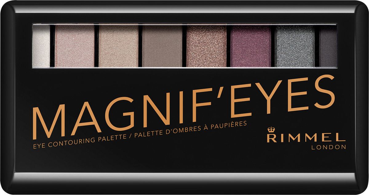 Rimmel Палетка Теней Magnif Тон 00334775823003 Rimmel Палетка Теней Magnif Тон 0033477582300310 фантастических оттенков разной текстуры и интенсивности цвета в одной палетке Можно использовать в качестве теней, хайлайтера и подводки, а также для контурирования! Для разных образов и любой формы глаз!