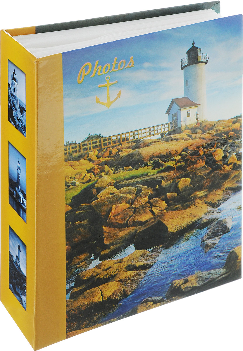 Фотоальбом Pioneer Lighthouse, 100 фотографий, цвет: горчичный, синий, 10 x 15 см46370 LM4R100 Фотоальбом Pioneer Lighthouse, 100 фотографий, цвет: горчичный, синий, 10 x 15 см46370 LM4R100Фотоальбом Pioneer Lighthouse поможет красиво оформить ваши самые интересные фотографии. Обложка из толстого ламинированного картона оформлена принтом. Фотоальбом рассчитан на 100 фотографий форматом 10 x 15 см. Внутри содержится блок из 50 листов с окошками из полипропилена. Такой необычный фотоальбом позволит легко заполнить страницы вашей истории, и с годами ничего не забудется. Тип обложки: Ламинированный картон. Тип листов: полипропиленовые. Тип переплета: высокочастотная сварка. Кол-во фотографий: 100. Материалы, использованные в изготовлении альбома, обеспечивают высокое качество хранения ваших фотографий, поэтому фотографии не желтеют со временем.