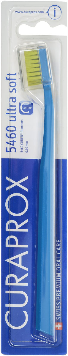 Curaprox CS 5460 Зубная щетка Ultrasoft, d 0,10 мм, цвет: светло-синийCS5460_светло-синий Curaprox CS 5460 Зубная щетка Ultrasoft, d 0,10 мм, цвет: светло-синийCS5460_светло-синийЩетка предназначена для ежедневного очищения зубов. Щетка содержит 5460 мягких активных щетинок (диаметр 0,10мм) и обеспечивает качественное и нетравматичное удаление зубного налета.