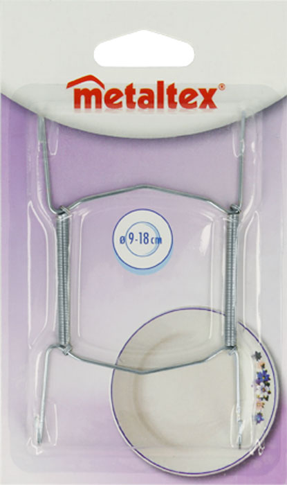 Держатель для тарелок Metaltex20.90.01 Держатель для тарелок Metaltex20.90.01Удобный настенный держатель для декоративных тарелок Metaltex выполнен из латуни. Держатель крепится к стене на петлю. При помощи специальных пружин держатель можно регулировать под необходимый размер тарелки (от 9 см до 18 см). Такой держатель поможет оригинально украсить интерьер вашей кухни. Характеристики: Материал: латунь. Размер: 11 см х 6,5 см. Производитель: Италия. Артикул: 20.90.01.