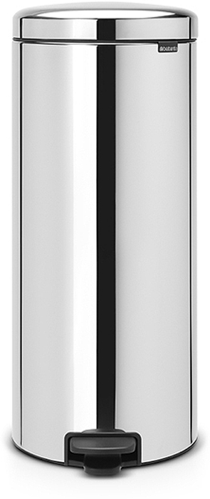 Мусорный бак с педалью Brabantia NewIcon, 30 л. 114366114366 Мусорный бак с педалью Brabantia NewIcon, 30 л. 114366114366Этот высокий вместительный бак с педалью на 30 литров – превосходное решение для большой семьи. Бесшумный – плавное закрывание крышки и необыкновенно мягкий ход педали. Не пропускает запах – плотно прилегающая крышка. Устойчивый – специальное устройство, предотвращающее опрокидывание бака. Не повреждает пол – нескользящее основание. Удобная очистка –съемное внутреннее пластиковое ведро. Бак удобно перемещать – специальная ручка в блоке крепления крышки. Всегда опрятный вид – в комплекте идеально подходящие по размеру мешки для мусора PerfectFit (размер D). Сертификат соответствия концепции регенерации Cradle to Cradle. Изготовлен на 40% из переработанных материалов, подлежит вторичной переработке вместе с упаковкойна 98%. 10 лет гарантии и сервисное обслуживание. Brabantia c заботой о вашем доме и планете. Добрые дела сегодня – залог счастливого завтра. Мусорные баки с педалью newIcon не только безупречно красивы, они еще и надежные...