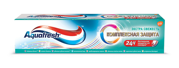 Aquafresh Зубная паста Комплексная защита Экстра свежесть 100мл20012025 Aquafresh Зубная паста Комплексная защита Экстра свежесть 100мл20012025Зубная паста Aquafresh Комплексная защита Экстра свежесть - 8 преимуществ в одной пасте: Здоровые десны. Свежее дыхание. Удаление зубного налета. Великолепный вкус. Предотвращение кариеса. Удаление стойких пятен. Укрепление зубной эмали. Устранение бактерий. В формуле Sugar Acid Protection фтор помогает защитить поверхность зубов от воздействия кислот, образуемых из сахаров и провоцирующих кариес.