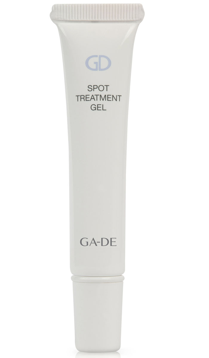 GA-DE Гель локального действия для проблемной кожи Spot Treatment Gel, 15 мл137400000 GA-DE Гель локального действия для проблемной кожи Spot Treatment Gel, 15 мл137400000Прозрачный гель предназначен для проблемной кожи с очагами воспалений. Оказывает успокаивающее действие на воспаленную кожу, уменьшает покраснение и отёк, стимулирует внутриклеточную выработку антимикробных пептидов, нормализует липидный баланс, предотвращает появление акне в будущем.