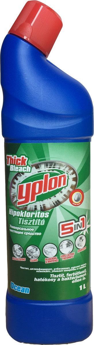 Гель для чистки унитаза Yplon, 1 л. 301061301061 Гель для чистки унитаза Yplon, 1 л. 301061301061Гель для унитазов Yplon имеет густую консистенцию. Средство эффективно очищает, придает ослепительную белизну обрабатываемой поверхности, а также дезинфицирует и ароматизирует. Гель имеет удобную форму флакона с носиком, который позволяет нанести жидкость под самую кромку унитаза.