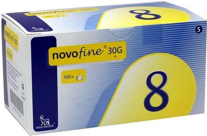 Иглы для шприц-ручки Novofine, 0,30 мм (30G) х 8 мм, 100 шт1839 Иглы для шприц-ручки Novofine, 0,30 мм (30G) х 8 мм, 100 шт1839Иглы одноразовые для введения инсулина Новофайн (NovoFine) от компании Ново Нордиск (Novo Nordisk) используются в шприц-ручках для инъекций инсулина практически всех производителей. Длина иглы 8 мм, диаметр 30G (0,30 мм). Иглы Новофайн совместимы со следующими шприц-ручками для инсулина: • Шприц-ручка АвтоПен 24 (AutoPen 24) • Шприц-ручка АвтоПен Классик (AutoPen Classic) • Шприц-ручка Баетта Пен (Byetta Pen) • Шприц-ручка БерлиПен 302 (BerliPen 302) • Шприц-ручка БерлиПен Арео (BerliPen Areo) • Шприц-ручка БерлиПен Арео 2 (BerliPen Areo 2) • Шприц-ручка Биоматик Пен • Шприц-ручка Биосулин Пен • Шприц-ручка Виктоза Пен (Victoza Pen) • Шприц-ручка ИнноЛет (InnoLet) • Шприц-ручка КвикПен (KwikPen) • Шприц-ручка Новопен 3 (NovoPen 3) • Шприц-ручка Новопен 3 Деми (NovoPen 3 Demi) • Шприц-ручка НовоПен 4 (NovoPen 4) • Шприц-ручка НовоПен Джуниор (NovoPen Junior) • Шприц-ручка НовоПен Эхо (NovoPen Echo) •...