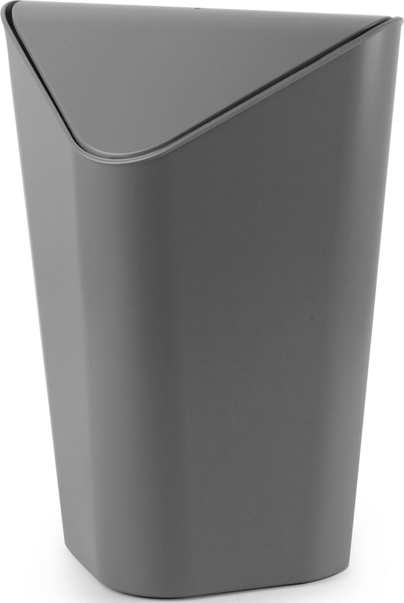Корзина для мусора Umbra Corner Mini, цвет: серый, 20,4 х 21 х 29,2 см086905-149 Корзина для мусора Umbra Corner Mini, цвет: серый, 20,4 х 21 х 29,2 см086905-149Уменьшенная копия корзины CORNER. Экономит место в помещении, так как за счёт размера корзину можно ставить на рабочий стол или кухонную столешницу. Удобная крышка обеспечивает простоту использования. Внутреннее крепление позволяет спрятать мешок для мусора внутри ведра. ?Объем — 5 литров. ?Дизайн: Alan Wisniewski