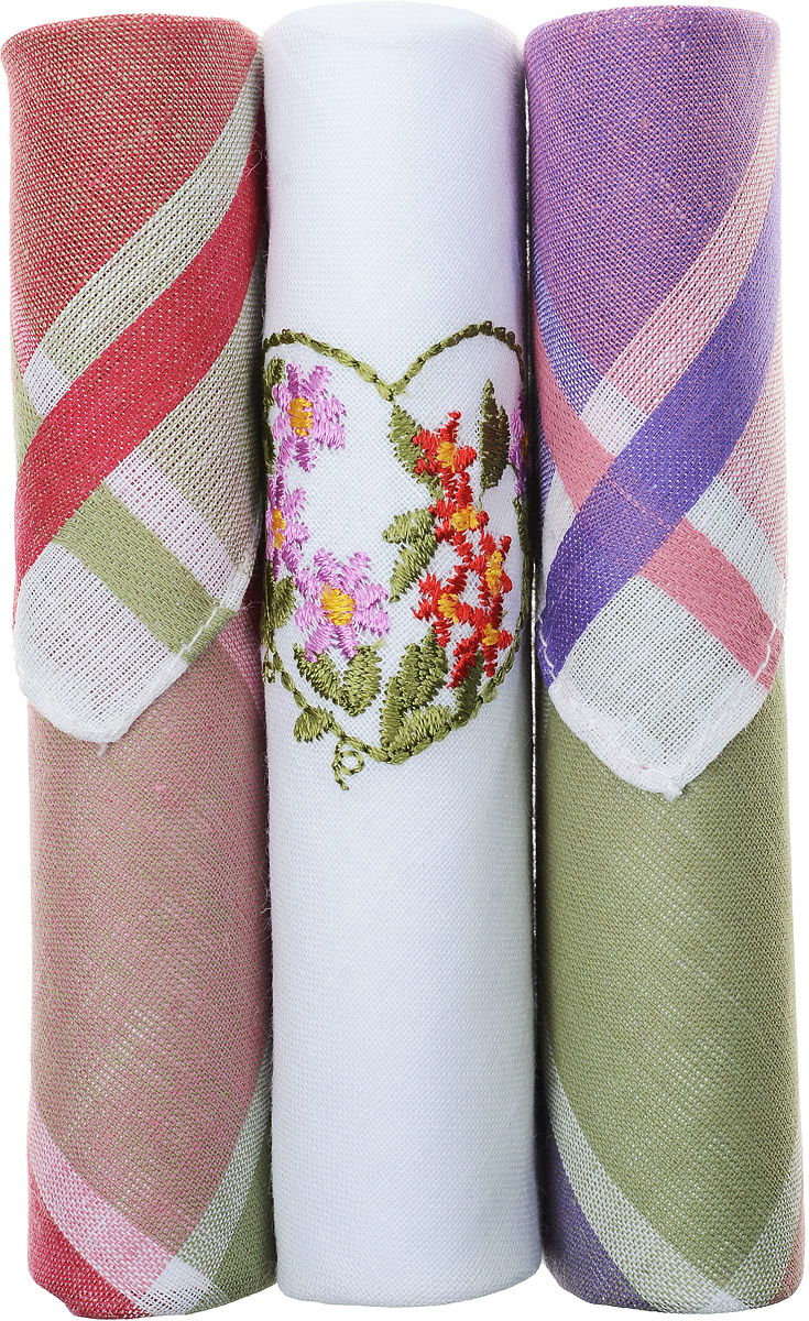Платок носовой женский Zlata Korunka, цвет: красный, белый, фиолетовый, 3 шт. 40423-55. Размер 28 см х 28 см40423-55 Платок носовой женский Zlata Korunka, цвет: красный, белый, фиолетовый, 3 шт. 40423-55. Размер 28 см х 28 см40423-55Небольшой женский носовой платок Zlata Korunka изготовлен из высококачественного натурального хлопка, благодаря чему приятен в использовании, хорошо стирается, не садится и отлично впитывает влагу. Практичный и изящный носовой платок будет незаменим в повседневной жизни любого современного человека. Такой платок послужит стильным аксессуаром и подчеркнет ваше превосходное чувство вкуса. В комплекте 3 платка.