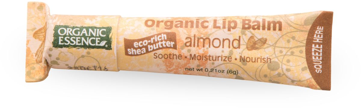 Organic Essence Органический бальзам для губ, Миндаль 6 гБ33041 Organic Essence Органический бальзам для губ, Миндаль 6 гБ33041USDA Organic сертифицированный продукт. Насыщен органическим маслом Ши (масло плодов дерева Каритэ). Не содержат воду или любые наполнители. Питает сухие, потрескавшиеся губы, делает их мягкими. Отличная база перед нанесением губной помады.