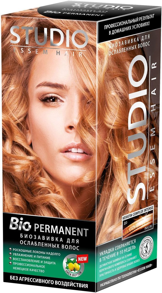 Studio биозавивка Bio Permanent для ослабленных волос 100/100/50 мл13479 Studio биозавивка Bio Permanent для ослабленных волос 100/100/50 мл13479Щадящая биозавивка для ослабленных волос ; Красивый стойкий локон; Дополнительная защита перед завивкой; Кератиновый комплекс восстанавливает волосы после завивки; В состав входят смягчающие и увлажняющие компоненты; Оставляет волосы здоровыми и блестящими; Не раздражает кожу головы. Нежные и прочные локоны надолго!