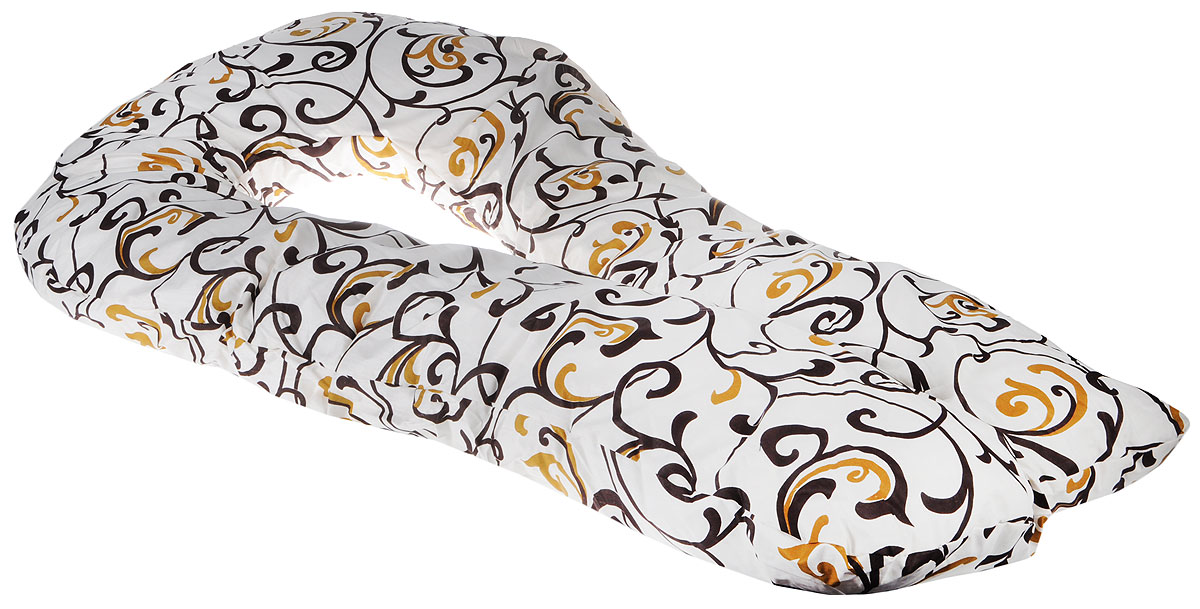 Body Pillow Подушка для беременных и кормящих U-образная цвет бежевый золотойU90х150 холо беж-зол Body Pillow Подушка для беременных и кормящих U-образная цвет бежевый золотойU90х150 холо беж-золПодушка для беременных Body Pillow в форме U – самая популярная и самая большая подушка, которая помогает будущей маме комфортно устроиться во время дневного и ночного отдыха. Она равномерно поддерживает спинку и растущий животик, и при переворачивании на другую сторону подушку не нужно перетаскивать за собой, она обнимает тело со всех сторон. Подушка многофункциональна, может трансформироваться в удобное кресло, в рабочее место с ноутбуком, а так же ее удобно использовать при кормлении малыша. Размер подушки 340 см по внешнему краю. За счет своих размеров подушка идеально подойдет даже очень высоким девушкам. Наполнитель подушки – холлофайбер – это мягкий и гибкий классический наполнитель. Этот материал состоит из волокон полиэстера, которые образуют сильную пружинистую структуру материала. Это свойство позволяет быстро восстанавливать свою форму после смятия, а так же принимать различные формы. В комплекте есть съемная...
