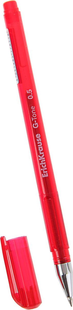 Erich Krause Ручка гелевая G-Tone EK красная1013826 Erich Krause Ручка гелевая G-Tone EK красная1013826Удобная гелевая ручка. Корпус из полупрозрачного тонированного пластика. Цвет корпуса соответствует цвету чернил. Пишущий узел 0. 5 мм обеспечивает чистое и четкое письмо. Сменный стержень. Рекомендуется использовать стержень Erich Krause.