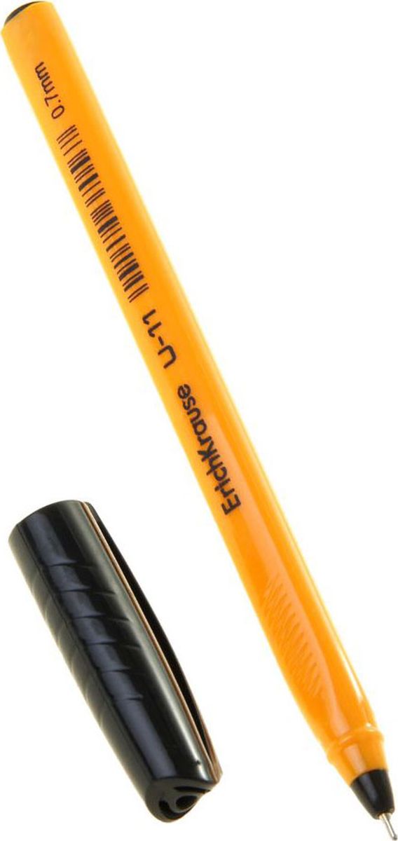 Erich Krause Ручка шариковая U-11 Yellow черная1161097 Erich Krause Ручка шариковая U-11 Yellow черная1161097