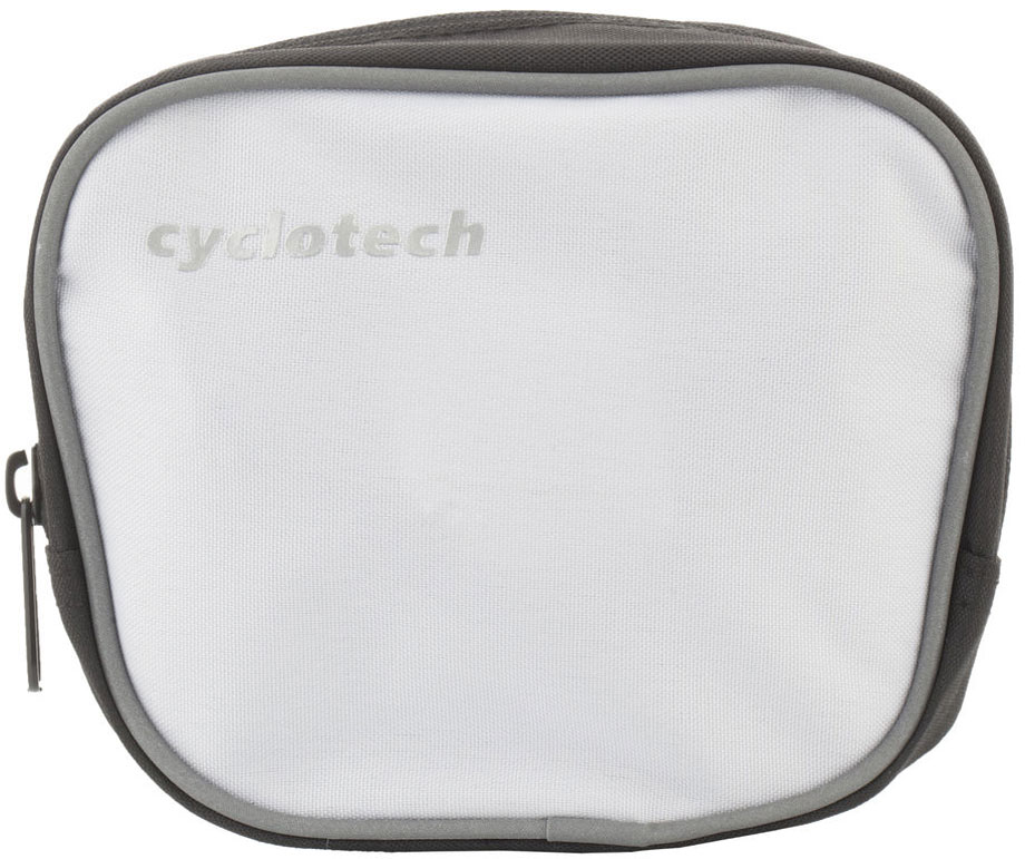 Велосумка на руль Cyclotech, цвет: белый, черный, серыйCYC-7W Велосумка на руль Cyclotech, цвет: белый, черный, серыйCYC-7WВелосипедная сумка Cyclotech выполнена из высококачественного прочного полиэстера. В ней можно перевозить инструменты, ключи и другие небольшие личные вещи. Сумка оснащена светоотражающей полосой, что повышает вашу безопасность на дорогах. Сумка закрепляется на руле при помощи 3 липучек. Изделие оснащено 1 отделением на застежке-молнии. На передней части расположен сетчатый кармашек, закрывающийся на липучку.