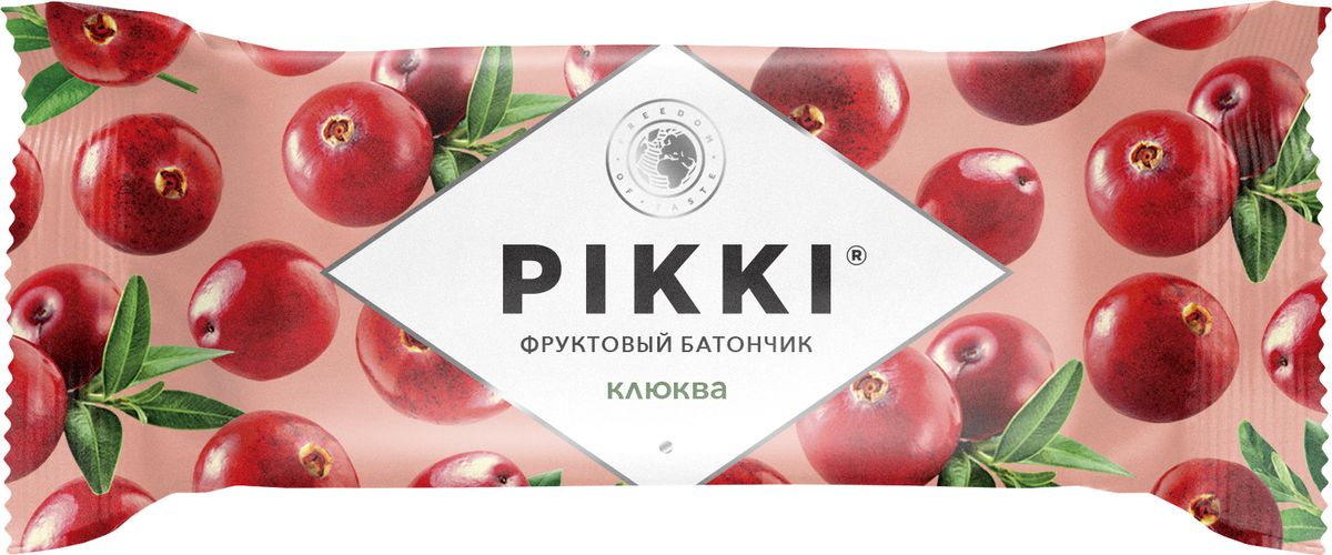 Pikki Клюква-Яблоко батончик орехово-фруктовый, 25 гУТ040810404 Pikki Клюква-Яблоко батончик орехово-фруктовый, 25 гУТ040810404Полезные снеки из орехов, злаков и сухофруктов для быстрого перекуса.