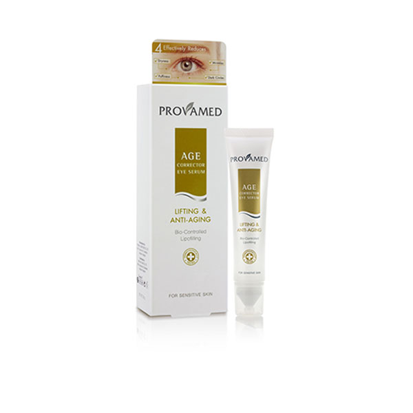 Provamed Антивозрастная корректирующая сыворотка для кожи вокруг глаз (Age Corrector EYE SERUM), 15 гр2126 Provamed Антивозрастная корректирующая сыворотка для кожи вокруг глаз (Age Corrector EYE SERUM), 15 гр2126Обладает мощным эффектом и заметно умешает проявление морщин на коже в области глаз, отечности, темных кругов и сухости кожи. Используемая липофиллинговая технология замедляет проявление возрастных изменений кожи, разглаживает морщины.