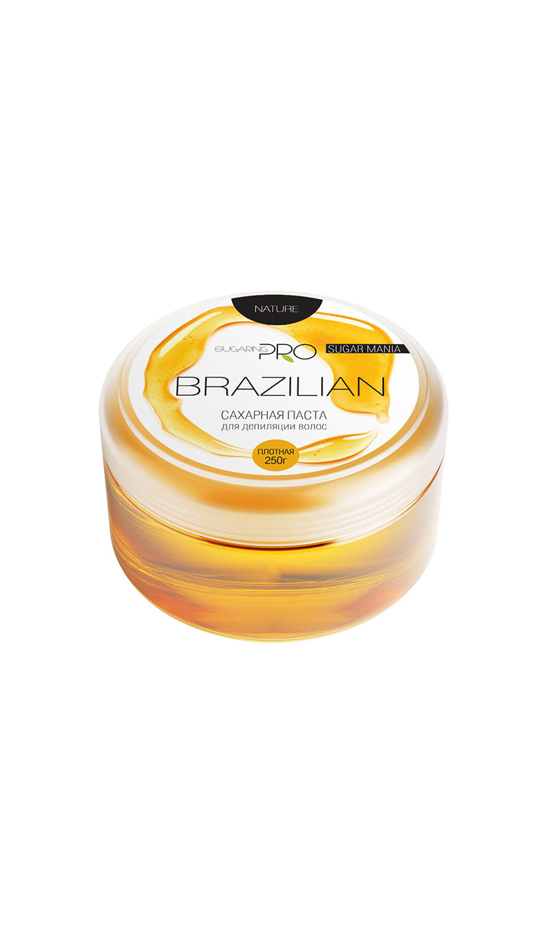 Sugaring Pro Сахарная паста Бразильская плотная, для бикини, 250 гУТ000009070 Sugaring Pro Сахарная паста Бразильская плотная, для бикини, 250 гУТ000009070Гипоаллергенная плотная сахарная паста специально разработана для удаления жестких темных волос в области бикини и подмышечных впадин. Мягко удалит волоски от 3 мм, не травмируя кожу. После процедуры кожа становится мягкой и абсолютно гладкой. Эффект сохраняется более 3-х недель.