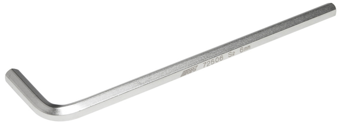 JTC Ключ шестигранный Г-образный удлиненный H6. JTC-72506RC-100BWC JTC Ключ шестигранный Г-образный удлиненный H6. JTC-72506RC-100BWCМатериал: S2 сталь.Размер: H6.Размер удлиненной части: 135 мм.Размер короткой части: 32 мм.