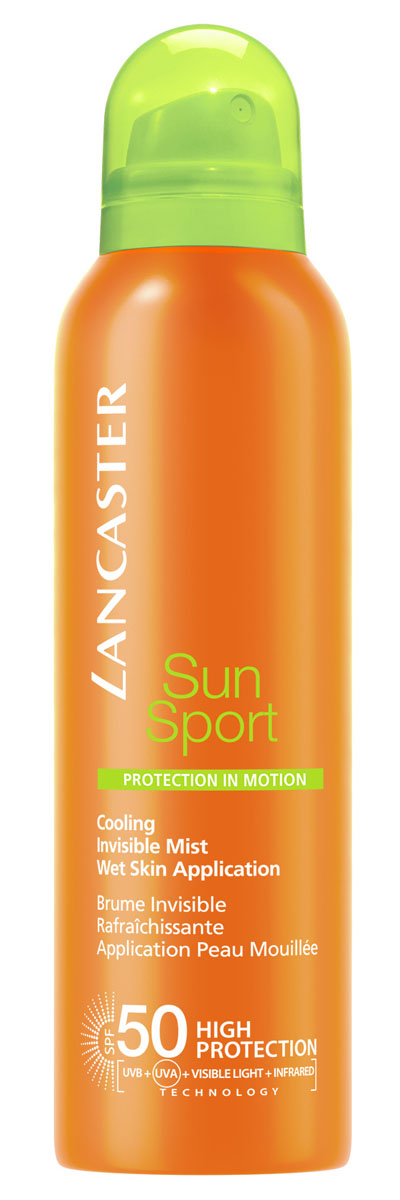 Lancaster Sun Sport Солнцезащитный спрей с возможным нанесением на влажную кожу, 200 мл40777303000 Lancaster Sun Sport Солнцезащитный спрей с возможным нанесением на влажную кожу, 200 мл40777303000Высокоэффективные формулы, специально разработанные для занятий спортом и активного отдыха. Быстро впитываются, незаметны и неощутимы на коже. Можно наносить на влажную кожу. Особенности: защита от UVA- и UVB- лучей с помощью фотостабильных высокоэффективных UVA- и UVB-фильтров Эксклюзивная ИНФРАКРАСНАЯ защита, благодаря уникальной системе двойного действия: отражает и нейтрализует IR-лучи благодаря 3 физическим фильтрам (рубиновой пудре, диоксиду титана, перламутровому пигменту) Нейтрализует свободные радикалы, образованные UV-лучами с помощью эксклюзивного антиоксидантного комплекса и IR-лучами с помощью мощных антиоксидантов (витамина Е и производного витамина С). NEW система нанесения на влажную кожу WET SKIN APLICATION. Комплекс Активации Загара: сочетание комплексов Гелиотан (богат аминокислотами, микроэлементами и минералами), Биотаннинг (экстракт сладкого апельсина) и масла бурити Масло бабассу Глицерин.