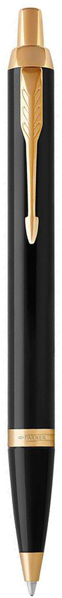Parker Ручка шариковая IM Black GT цвет черный золотистый610842 Parker Ручка шариковая IM Black GT цвет черный золотистый610842Марка Parker гарантирует полную уверенность в превосходном качестве товара. Автоматическая шариковая ручка Parker IM Black CT будет не только долго служить, но и неизменно радовать удобством и легкостью письма, надежностью в эксплуатации и прекрасным эстетическим исполнением.Автоматическая шариковая ручка Parker IM Black CT изготовлена из латуни с покрытием черного глянцевого лака. Цвет декоративных элементов - золотой. Форма ручки - круглая, цвет чернил - синий. Автоматическая шариковая ручка Parker IM Black CT аккуратно упакована в выдвижной футляр.