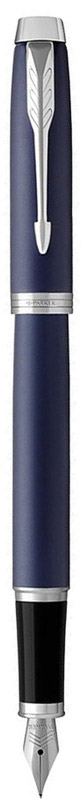 Parker Ручка перьевая IM Matte Blue CT72523WD Parker Ручка перьевая IM Matte Blue CT72523WDМарка Parker гарантирует полную уверенность в превосходном качестве товара. Перьевая ручка Parker IM Matte Blue CT будет не только долго служить, но и неизменно радовать удобством и легкостью письма, надежностью в эксплуатации и прекрасным эстетическим исполнением. Перьевая ручка Parker IM Matte Blue CT выполнена в корпусе, покрытом темно-синим матовым лаком, и имеет хромированную отделку деталей. Форма ручки - круглая. Перьевая ручка Parker IM Matte Blue CT аккуратно упакована в выдвижной футляр.