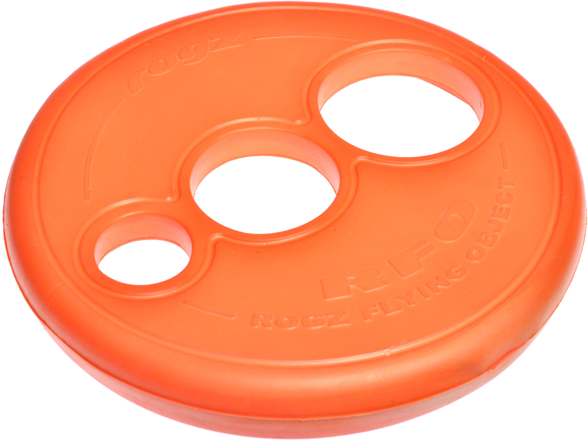 Игрушка для собак Rogz RFO. Тарелка, цвет: оранжевый, диаметр 23 см. RF020120710 Игрушка для собак Rogz RFO. Тарелка, цвет: оранжевый, диаметр 23 см. RF020120710Аэродинамичный дизайн со специально подобранным размером отверстий для усиления летательных свойств.Небольшой вес, не травмирует десна, не повреждает зубы.Плотные края и различные размеры отверстий для удобства держания в руке и пасти.Максимальная видимость.Отличная плавучесть.Материал изделия: EVA (этиленвинилацетат) - легкий пористый материал, похожий на застывшую пену.Не токсичен. 100% EVA (Этиленвинилацетат)