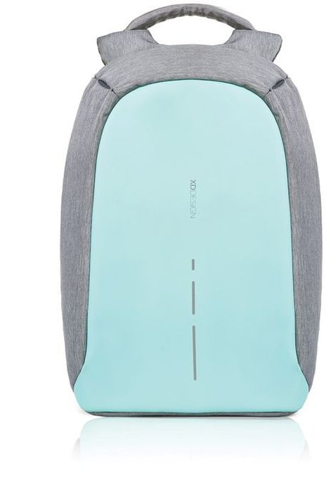 Рюкзак для ноутбука XD design Bobby Compact, до 14, цвет: серый, бирюзовый, 11 л2137-1 grey Рюкзак для ноутбука XD design Bobby Compact, до 14, цвет: серый, бирюзовый, 11 л2137-1 greyРюкзак для ноутбука до 14 XD design Bobby Compact - это второе поколение противоугонного рюкзака меньшего размера. Несмотря на то, что габариты изделия стали меньше, благодаря продуманному расположению и устройству отделений влезет все, что может пригодиться в течение дня.Преимущества: • Полная защита от карманников: не открыть, не порезать.• Вшитый USB-порт для зарядки гаджетов.• Светоотражающие полосы.• Супер-легкий: на 25% легче аналогов.• Отделение для ноутбука до 14.• Отделение для планшета.• Чехол-кошелек для мелких аксессуаров.• Крепления для бутылки воды и камеры.
