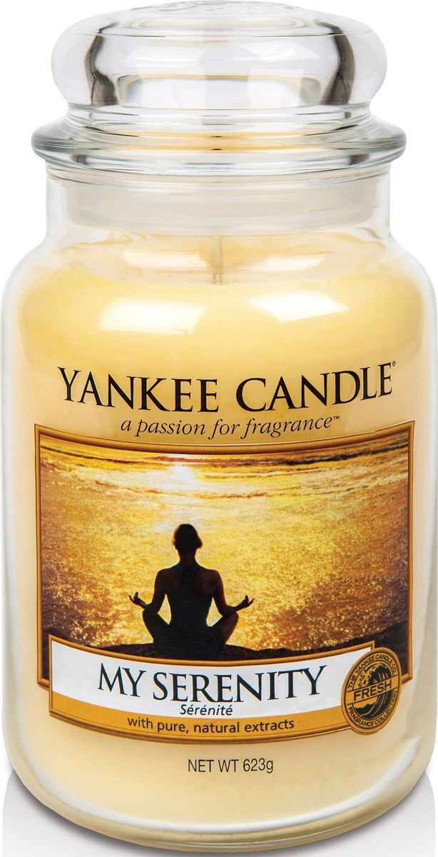 Ароматическая свеча Yankee Candle Мое спокойствие / My Serenity, 110-150 чUP210DF Ароматическая свеча Yankee Candle Мое спокойствие / My Serenity, 110-150 чUP210DFСвежий и потрясающе мягкий аромат- теплых груши и апельсина смешиваются с тропическими цветами и мягкого мускусаВерхняя нота: Мандарин, Груша, Золотой АнанасСредняя нота: Гибискус, Плюмерия Базовая нота: Белый Мускус