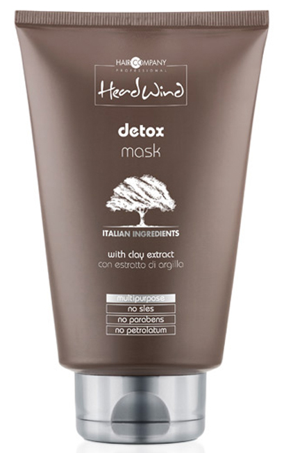 Hair Company Professional Head Wind Detox Mask Детокс-маска, 200 мл4605845001470 Hair Company Professional Head Wind Detox Mask Детокс-маска, 200 мл4605845001470Детокс-маска для волос Hair Company Professional Head Wind Detox Mask - профессиональный препарат, который отличается противовоспалительными, увлажняющими и питательными характеристиками.Средство идеально подходит для восстановления и ухода за жирными и сухими, склонными к ломкости волосами. Его формула разработана на базе итальянской глины, обладающей нежным ментоловым ароматом, освежающим кожный покров и глубоко его очищающим.Способ применения:Нанести небольшой объем детокс маски на чистые мокрые волосы, оставить на 3-5 минут, тщательно смыть теплой водой. Для максимального эффекта здоровых волос рекомендуется использование дополнительных уходовых средств серии Head Wind.Объем: 200 мл