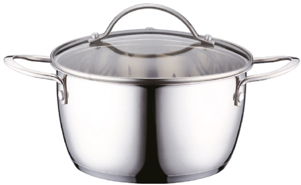 Кастрюля Elff Decor с крышкой, 2,2 л94672 Кастрюля Elff Decor с крышкой, 2,2 л94672Кастрюля Высококачественная нержавеющая сталь 18/10 3-х слойное капсульное дно равномерно распределяет тепло Стеклянная крышка Можно мыть в посудомоечной машине Размеры: - кастрюля 18х10см, емкость 2,2 л