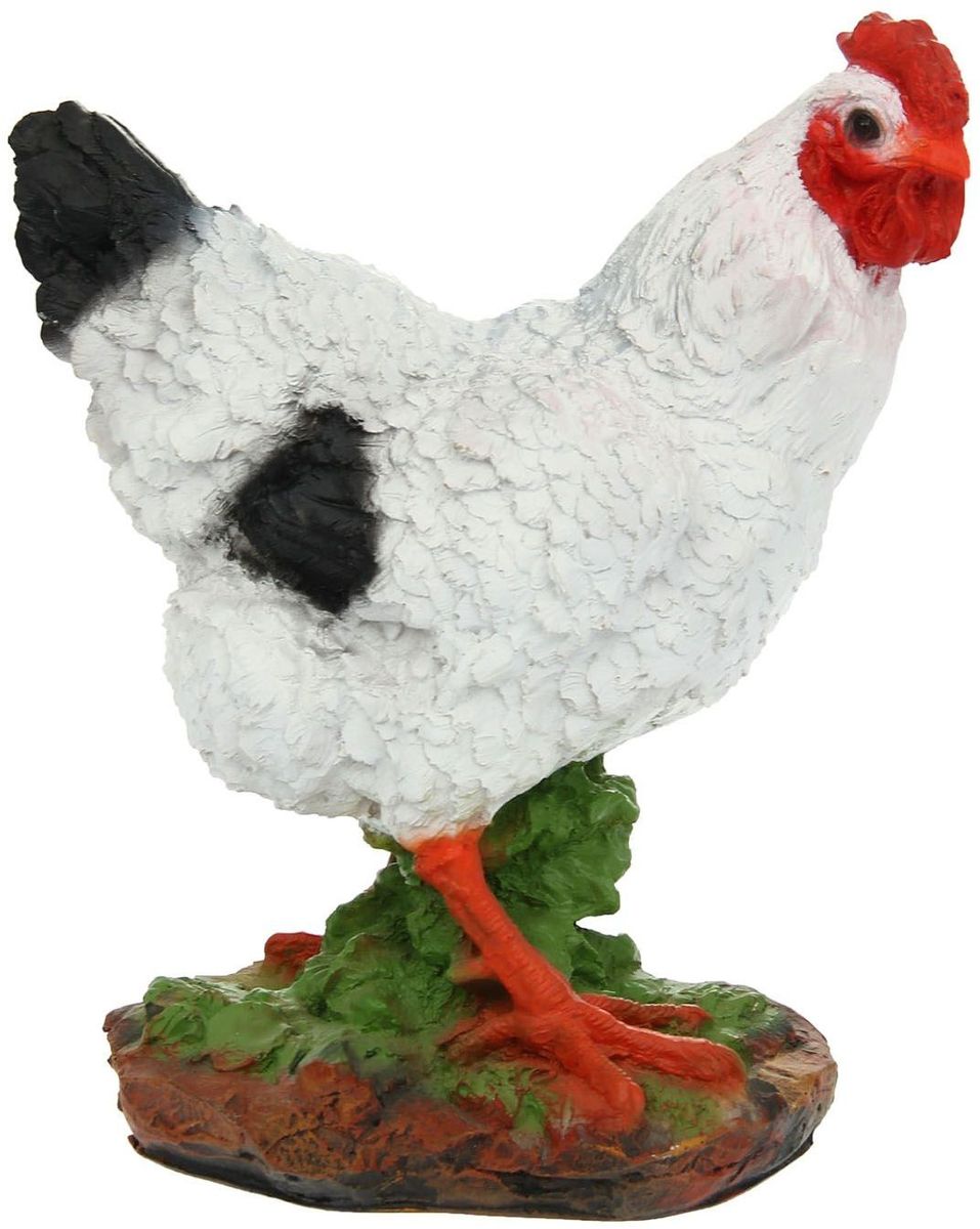 Фигура садовая Курица Ряба, 27 х 16 х 35 см531-401 Фигура садовая Курица Ряба, 27 х 16 х 35 см531-401Фигура домашней птицы придаст окружающему пространству ощущение широты и живости. Проявите себя в роли ландшафтного дизайнера. Расставляйте акценты с помощью садового декора: например, чтобы привлечь внимание к клумбе, поставьте фигуру рядом с ней? Садовая фигура из полистоуна (искусственного камня) — оптимальное решение для уличных условий. Этот материал не выцветает на солнце, даже если находится под воздействием ультрафиолета круглый год. Искусственный камень имеет низкую пористость, поэтому ему не страшна влага и на нём не появятся трещины? Садовая фигура будет хранить красоту сада долгие годы.