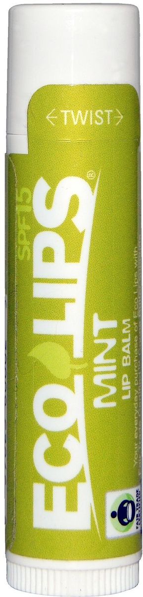 Eco Lips Бальзам для губ Мятный аромат, SPF 15, 4,25 г1301207 Eco Lips Бальзам для губ Мятный аромат, SPF 15, 4,25 г1301207Бальзам для губ Eco Lips SPF был создан с использованием комбинации органического подсолнечного масла, органического пчелиного воска, органического кокосового масла и витамина Е для защиты губ в самых различных погодных условиях. Будь то песок и серфинг или ледяные пики, эти продукты будут поддерживать солнечный свет и влагу.
