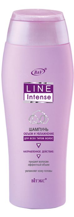 Витэкс Line Intense Шампунь Объем и Увлажнение для всех типов волос, 500 мл3078 Витэкс Line Intense Шампунь Объем и Увлажнение для всех типов волос, 500 мл3078Назначение: Объем, Все типы волосЛиния: Lift IntenseШампунь содержит особый кондиционер, который обволакивает волосы по всей длине, уплотняет их структуру и придает пышность и объем. Гиалуроновая кислота помогает коже и волосам удерживать влагу, предупреждая сухость. Имбирь питает и укрепляет волосы, усиливает их блеск и эластичность.Результат: волосы приобретают роскошный объем, кожа головы ухоженная и здоровая.