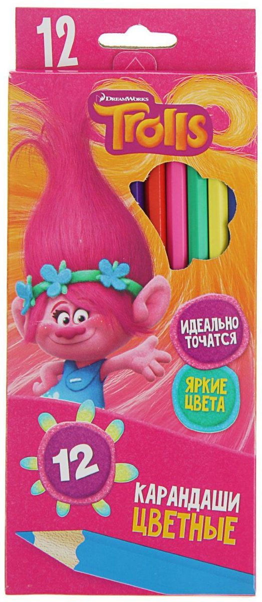 Trolls Набор карандашей 12 цветов610842 Trolls Набор карандашей 12 цветов610842Изделия данной категории необходимы любому человеку независимо от рода его деятельности. У нас представлен широкий ассортимент товаров для учеников, студентов, офисных сотрудников и руководителей, а также товары для творчества.