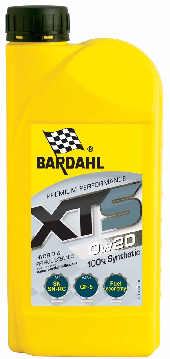 Масло моторное Bardahl XTS, синтетическое, 0W-20, 1 л6280LK Масло моторное Bardahl XTS, синтетическое, 0W-20, 1 л6280LK100% синтетическое моторное масло изготовлено с применением последних технологий уменьшающих трение. Масло обладает большой моющей способностью и уменьшает расход топлива. Bardahl XTS 0W40 обладает высокой устойчивостью к сдвигу. Оно подходит для бензиновых и дизельных двигателей большой мощности а также, с прямым впрыском и турбонаддувом или без него. ACEA A3/B4 API SM/CF OEM BMW LL-01, MB 229.3, Porsche A40,VW 502.00/505.00, RN0700/0710