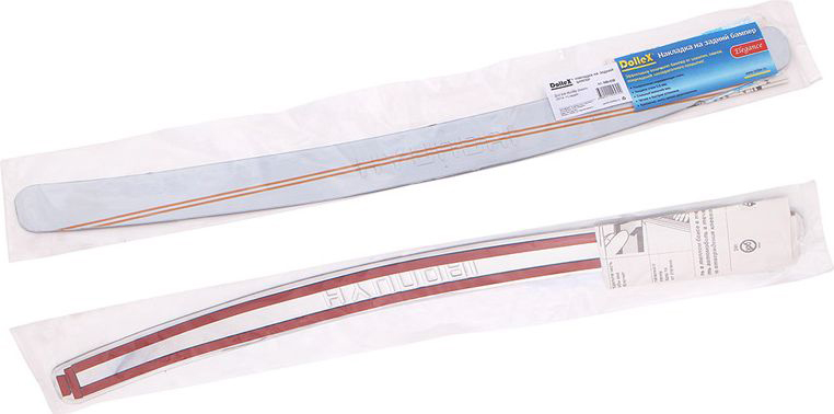 Накладка бампера декоративная DolleX, для HYUNDAI Solaris (2014 ->), штамп HYUNDAI, седанSC-FD421005 Накладка бампера декоративная DolleX, для HYUNDAI Solaris (2014 ->), штамп HYUNDAI, седанSC-FD421005Придают автомобилю стильный и неповторимый вид, эффективно защищает бампер от повреждения лакокрасочного покрытия.Отличительные особенности:- Полированная нержавеющая сталь;- Толщина стали 0,5 мм.;- Стильный внешний вид;- Легкая и быстрая установка;- Крепление лента липкая двухсторонняя.
