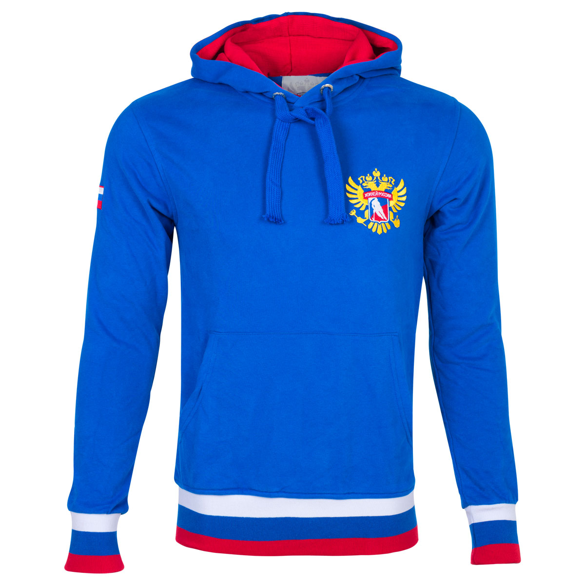 Толстовка с логотипом (ХК)65160057/65160082 Толстовка с логотипом (ХК)65160057/65160082Толстовка детская Красная Машина Герб, изготовленная из высококачественного натурального хлопка с добавлением полиэстера, обладает высокой теплопроводностью, воздухопроницаемостью и гигроскопичностью, позволяет коже дышать. Модель с длинными рукавами и капюшоном спереди дополнена карманом-кенгуру.