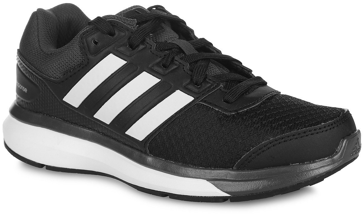 Кроссовки для бега детские adidas Performance Response K, цвет: черный. S74514. Размер 13,5 (20)S74514 Кроссовки для бега детские adidas Performance Response K, цвет: черный. S74514. Размер 13,5 (20)S74514Детские кроссовки для бега Response K от adidas Performance выполнены из дышащего сетчатого текстиля и дополнены вставками из искусственной кожи для дополнительной поддержки. По бокам обувь оформлена тремя фирменными полосками, на язычке, заднике и мыске - логотипом бренда. Классическая шнуровка надежно зафиксирует изделие на стопе. Текстильная подкладка предотвратит натирание и гарантирует уют. Стелька OrthoLite, изготовленная из ЭВА материала с текстильной поверхностью, обеспечивает хорошую вентиляцию и защищает от образования бактерий, грибка и неприятного запаха. Технология adiPrene + создает максимальное усилие в области носка в момент отталкивания. Подошва из резины с технологией adiWear повышает срок службы и функциональность обуви. Torson System предназначена для поддержки средней части стопы. Рельефное основание подошвы гарантирует уверенное сцепление с любой поверхностью.