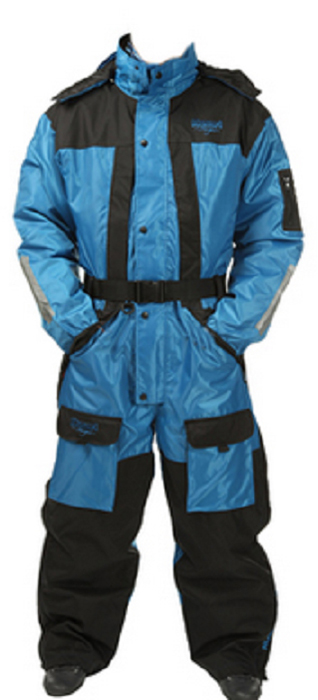 Комбинезон рыболовный Asseri Coverall (до -20С), цвет: синий, черный. 1001-1003. Размер XL (54)1001 Комбинезон рыболовный Asseri Coverall (до -20С), цвет: синий, черный. 1001-1003. Размер XL (54)1001Универсальный костюм-комбинезон Asseri Coverall отлично защитит от влаги и холода людей, предпочитающих зимние походы, рыбалку, активный досуг на природе.Модель используется до температуры -20°C, надежно сохраняя тепло.Комбинезон изготовлен из водонепроницаемого (5000 гр/м2 /24 часа) материала Oxford Neylon.Предусмотрена теплая подкладка (160 г, полиэстер). Боковая молния во всю длину брючин, затягивающийся низ, талия и эластичные манжеты. Есть множество карманов, съемный капюшон с регулируемым козырьком, удобный ремень. Неопреновая изоляция на коленях и сзади; швы герметично проклеены, молнии морозоустойчивы.Система вентиляции находится на спине. Возможность увеличения размера. Стильный, современный дизайн.Воздухопроницаемость: 5000 мм.