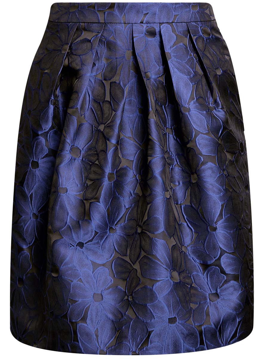 Юбка21600287/45970/2947F Юбка21600287/45970/2947FЮбка oodji Collection выполнена из полиэстера и оформлена ярким цветочным принтом. Юбка-миди декорирована складками, дополнена потайной застежкой-молнией сзади и прорезными карманами по боковым сторонам.