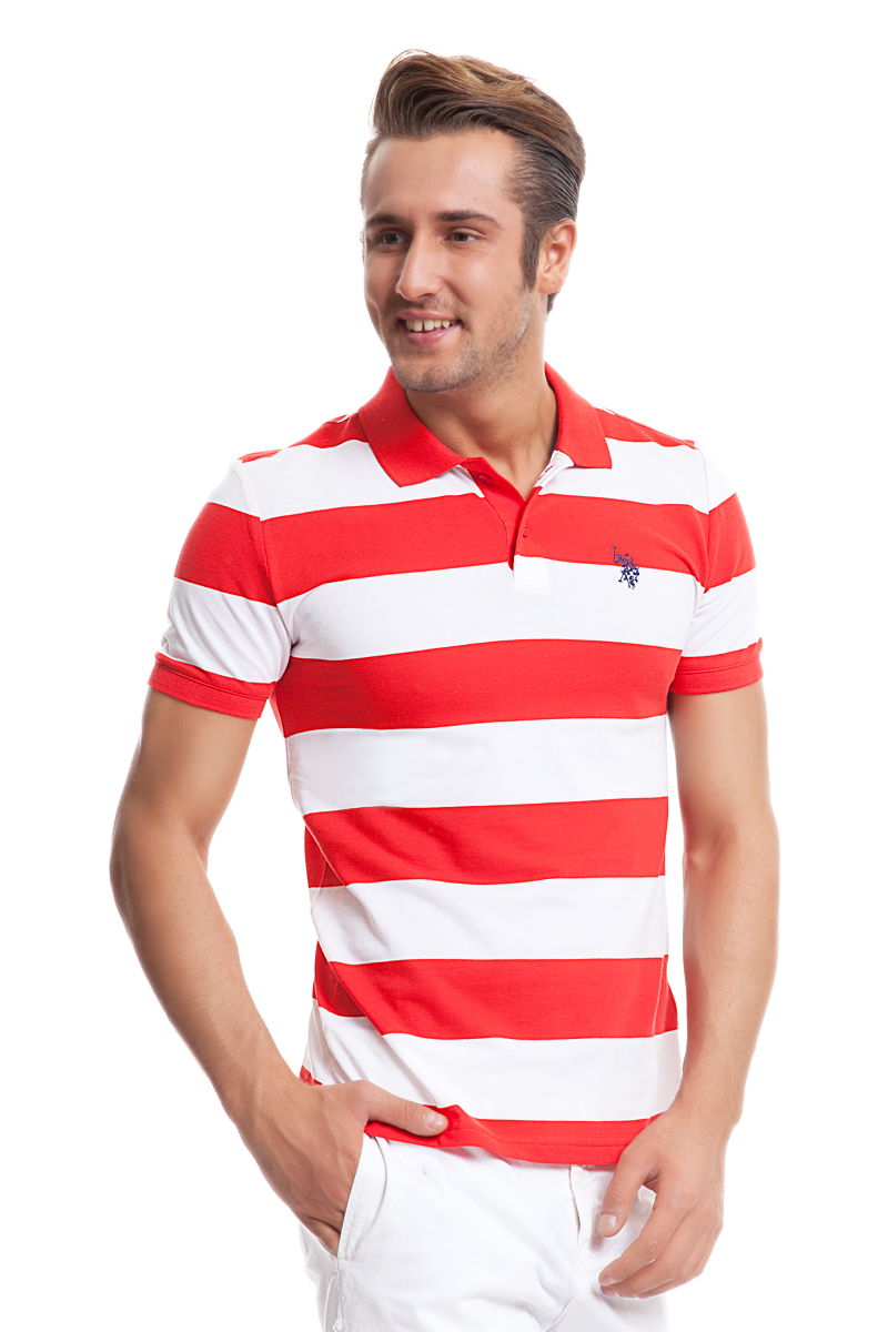 Поло мужское U.S. Polo Assn., цвет: красный, белый. G081GL0110REDDING_KR0151. Размер XS (46)G081GL0110REDDING_KR0151 Поло мужское U.S. Polo Assn., цвет: красный, белый. G081GL0110REDDING_KR0151. Размер XS (46)G081GL0110REDDING_KR0151Стильная футболка-поло с короткими рукавами и отложным воротником выполнена из натурального хлопка. На груди модель застегивается на пуговицы.