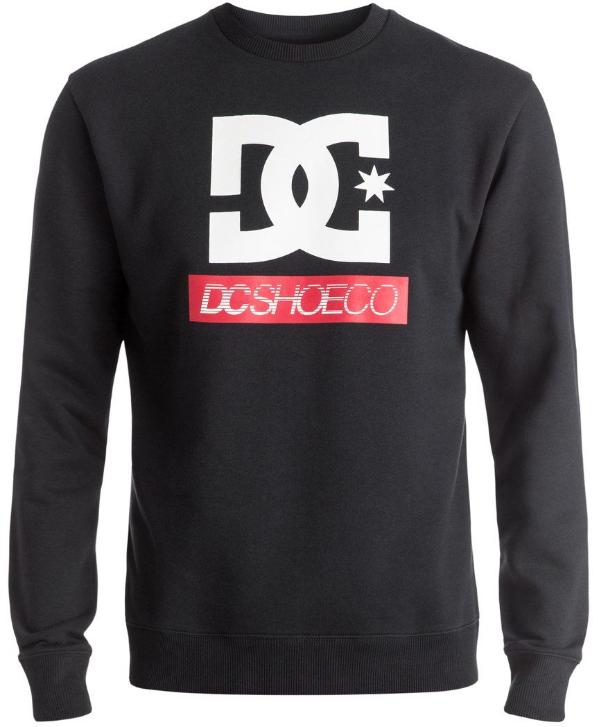 Толстовка мужская DC Shoes, цвет: черный. ADYSF03015-KVJ0. Размер M (48/50)ADYSF03015-KVJ0 Толстовка мужская DC Shoes, цвет: черный. ADYSF03015-KVJ0. Размер M (48/50)ADYSF03015-KVJ0Мужская толстовка DC Shoes выполнена из мягкой ткани с начесом. Модель имеет комфортный классический крой, длинные рукава и круглый вырез горловины. Манжеты рукавов, горловина и низ толстовки дополнены эластичным материалом в рубчик. Яркий и выразительный разноцветный дизайн в стиле Colour Block в сочетании с графикой ностальгического характера: эта толстовка напоминает о моде середины 90-х.