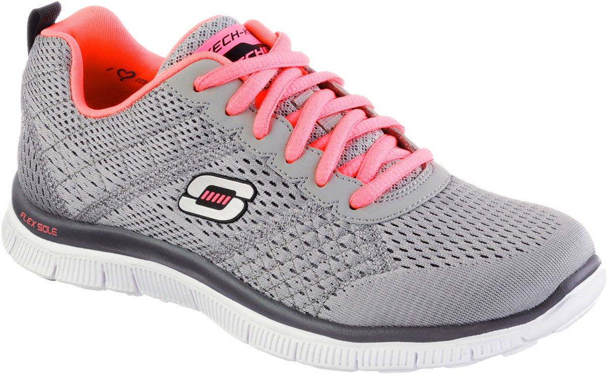 Кроссовки женские Skechers Flex Appeal, цвет: серый, розовый. 12058-LGCL. Размер 8 (39)12058-LGCL Кроссовки женские Skechers Flex Appeal, цвет: серый, розовый. 12058-LGCL. Размер 8 (39)12058-LGCLСтильные легкие женские кроссовки Skechers подходят как для занятий спортом, так и для повседневных прогулок. Верх модели выполнен из дышащего текстиля. Классическая шнуровка надежно зафиксирует модель на стопе. Внутренняя отделка исполнена из мягкого текстиля. Гибкая анатомическая подошва имеет рельефный протектор, который обеспечивает надежное сцепление с поверхностью.В таких кроссовках вашим ногам будет комфортно и уютно. Они подчеркнут ваш стиль и индивидуальность!